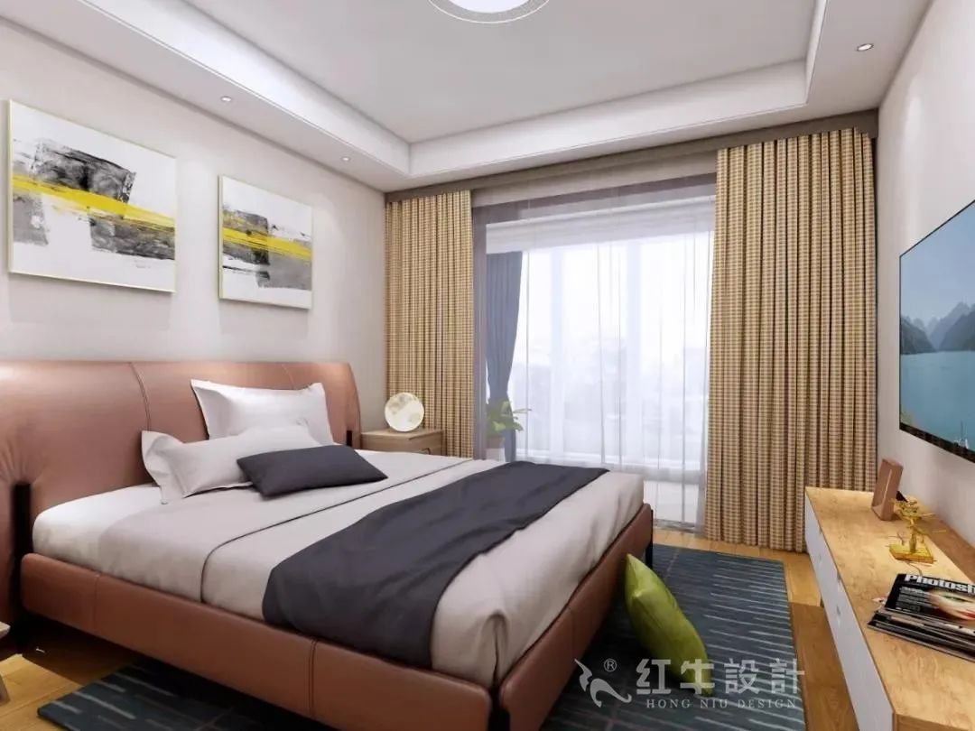 129㎡--保利国际社区户型解析05效果图欣赏_卧室